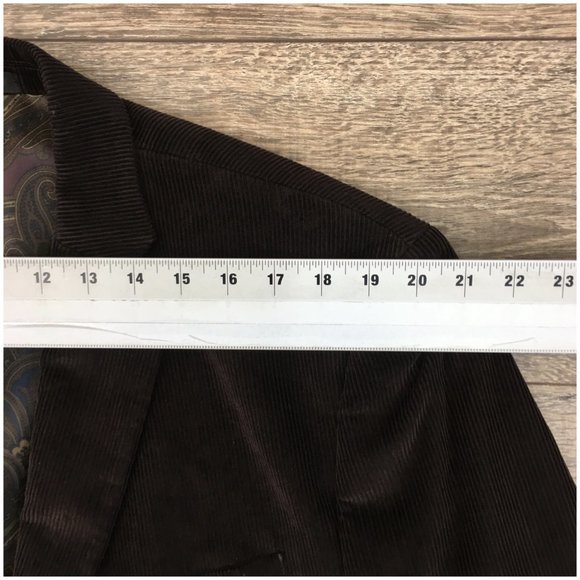 Ralph Lauren Mens Blazer Sport Coat‎ Two Button Corduroy Jacket Size 46R Casual - Picture 10 of 13